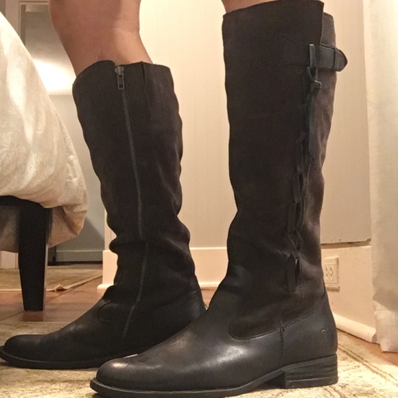 born fannar wide calf leather knee high boot